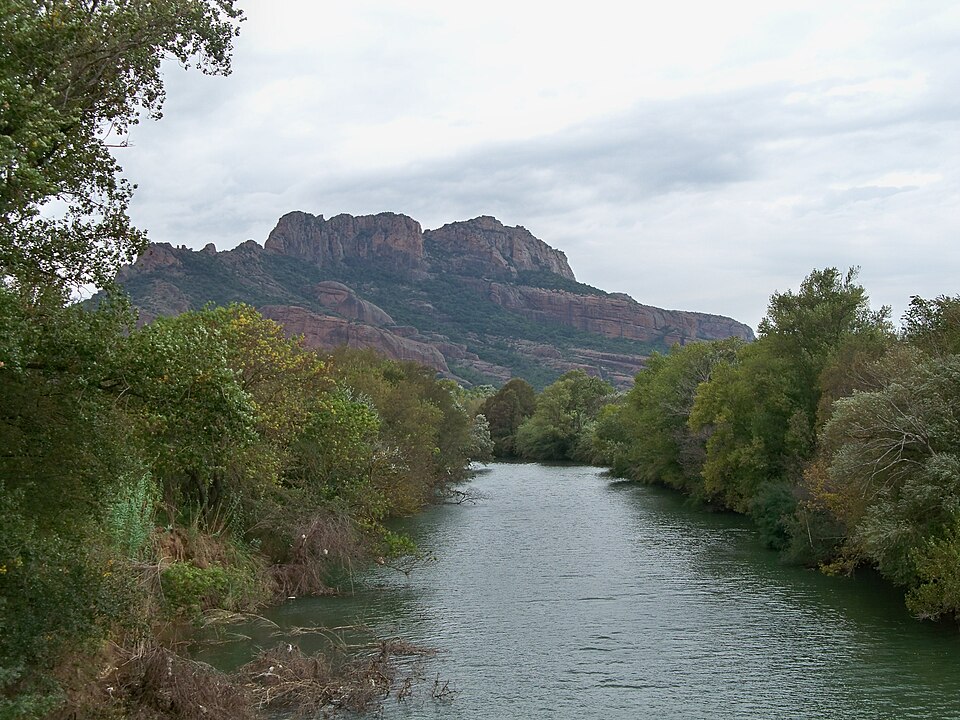 L’Argens et le rocher de Roquebrune